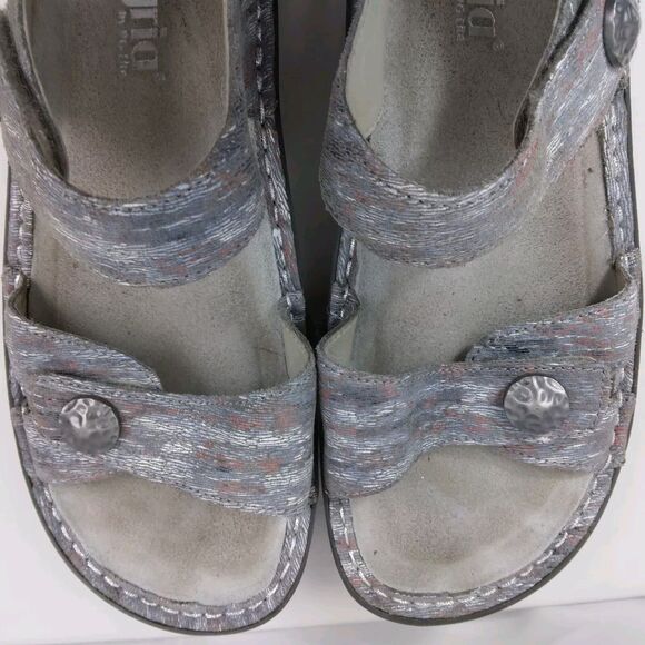 Alegria Vienna Smoke VIE-123 Sandal Slingback Shoes Leather Womens 39 US 9 - Picture 9 of 11